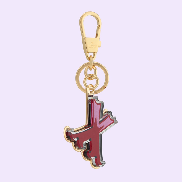 727996.JCFUG.8555.003.100.0000.Light Letter X Plexiglas keychain